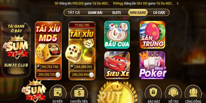 Kiếm tiền cùng minigame đỉnh cao tại cổng cược